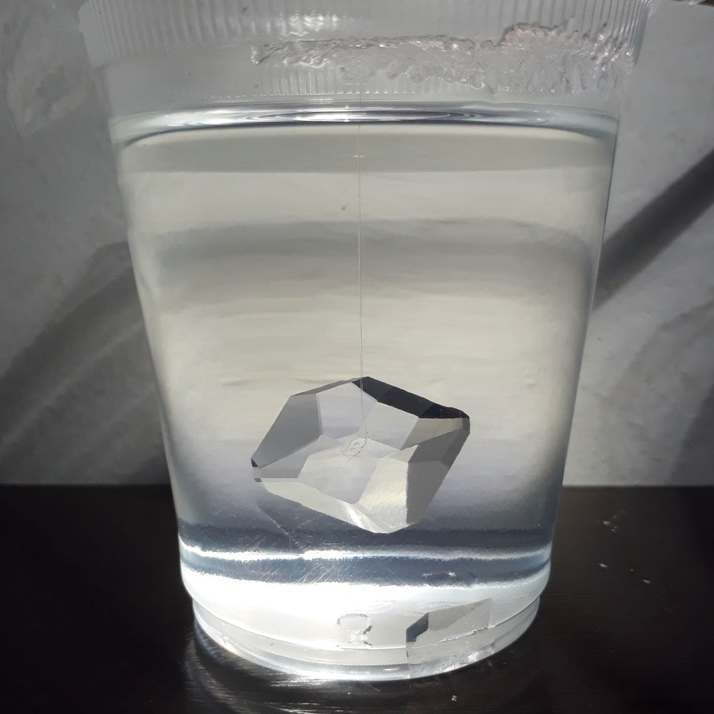 Large, clear alum crystal