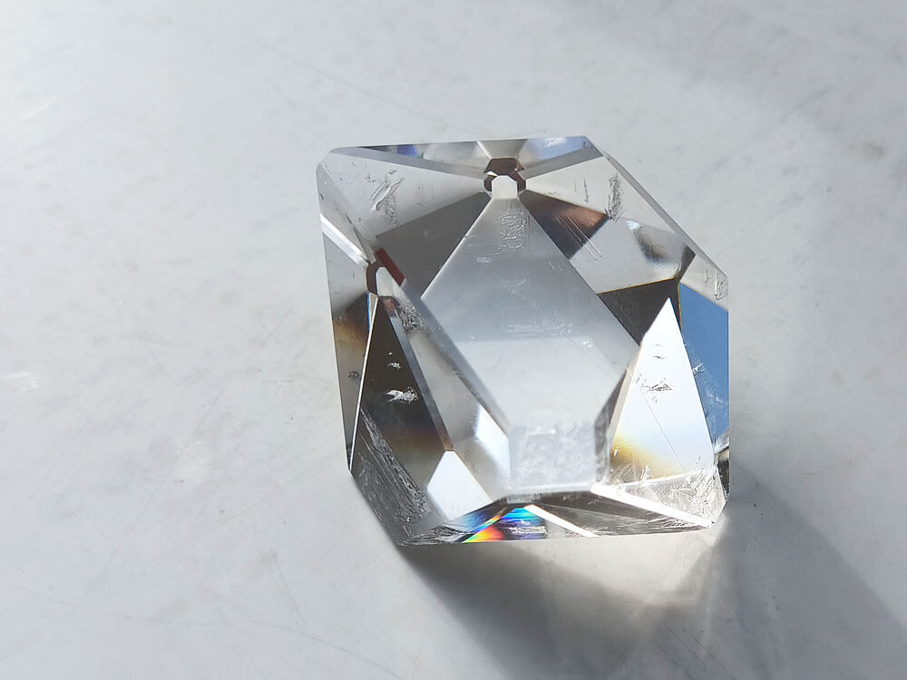 a beautiful alum crystal