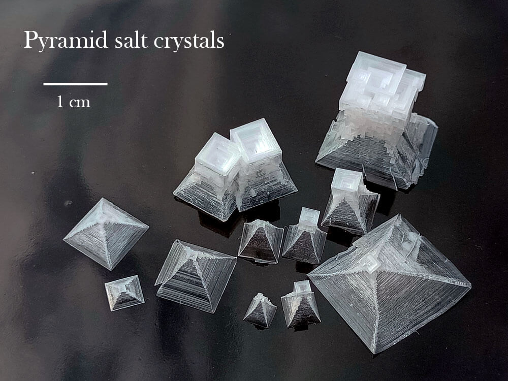 pyramid salt hopper crystals