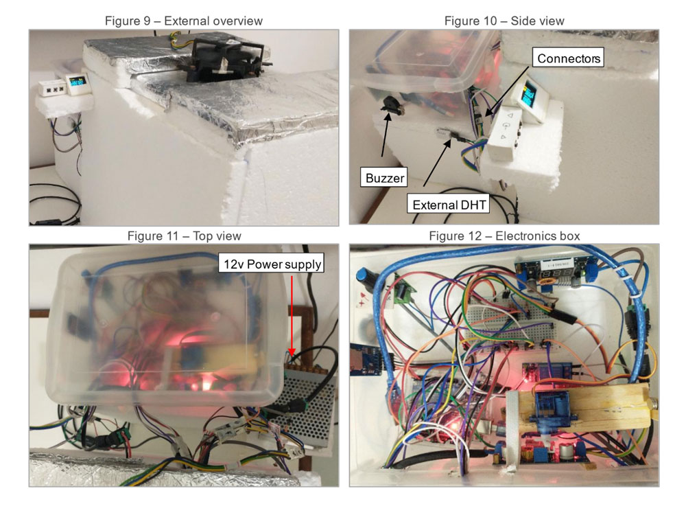 Setup of crystal growing chamber