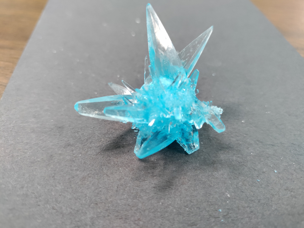 Crystals grown by kindergarteners